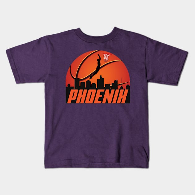 Phoenix basketball team B Ball fans Kids T-Shirt by Kishu